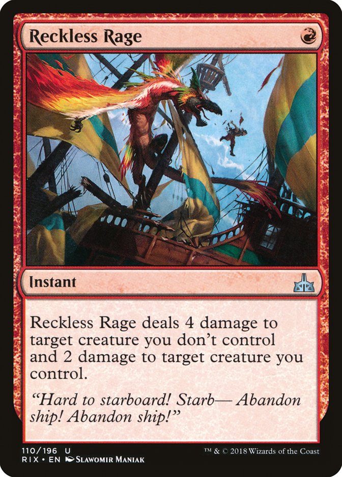 Reckless Rage [Rivals of Ixalan] | Chromatic Games