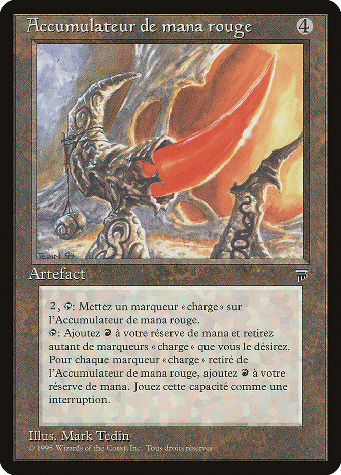 Red Mana Battery (French) - "Accumulateur de mana rogue" [Renaissance] | Chromatic Games