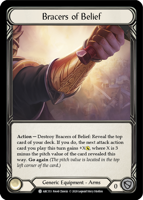 Bracers of Belief [U-ARC153] (Arcane Rising Unlimited)  Unlimited Rainbow Foil | Chromatic Games