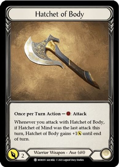 Chane // Hatchet of Body [MON154 // MON105] (Monarch Unlimited)  Unlimited Normal | Chromatic Games