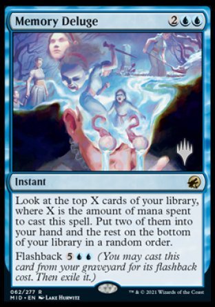 Memory Deluge (Promo Pack) [Innistrad: Midnight Hunt Promos] | Chromatic Games