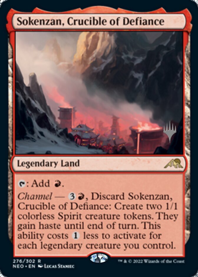 Sokenzan, Crucible of Defiance (Promo Pack) [Kamigawa: Neon Dynasty Promos] | Chromatic Games