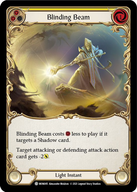 Blinding Beam (Yellow) [MON085] (Monarch)  1st Edition Normal | Chromatic Games