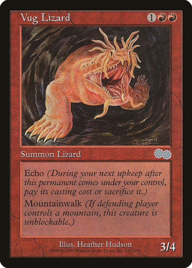 Vug Lizard [Urza's Saga] | Chromatic Games