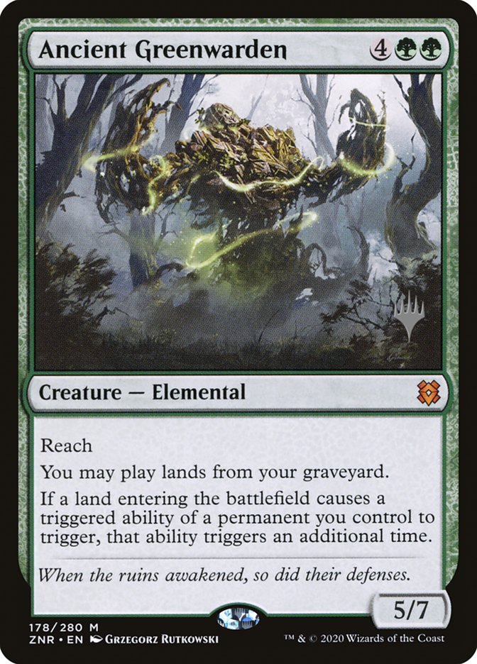 Ancient Greenwarden (Promo Pack) [Zendikar Rising Promos] | Chromatic Games