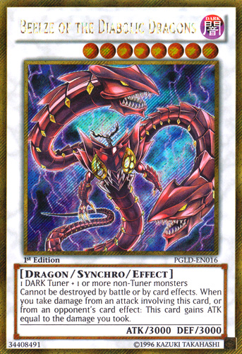 Beelze of the Diabolic Dragons [PGLD-EN016] Gold Secret Rare | Chromatic Games