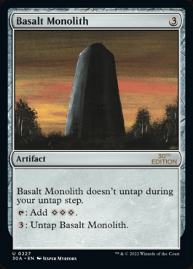 Basalt Monolith [30th Anniversary Edition] | Chromatic Games