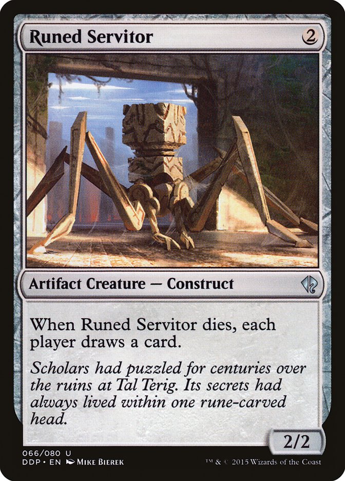 Runed Servitor [Duel Decks: Zendikar vs. Eldrazi] | Chromatic Games