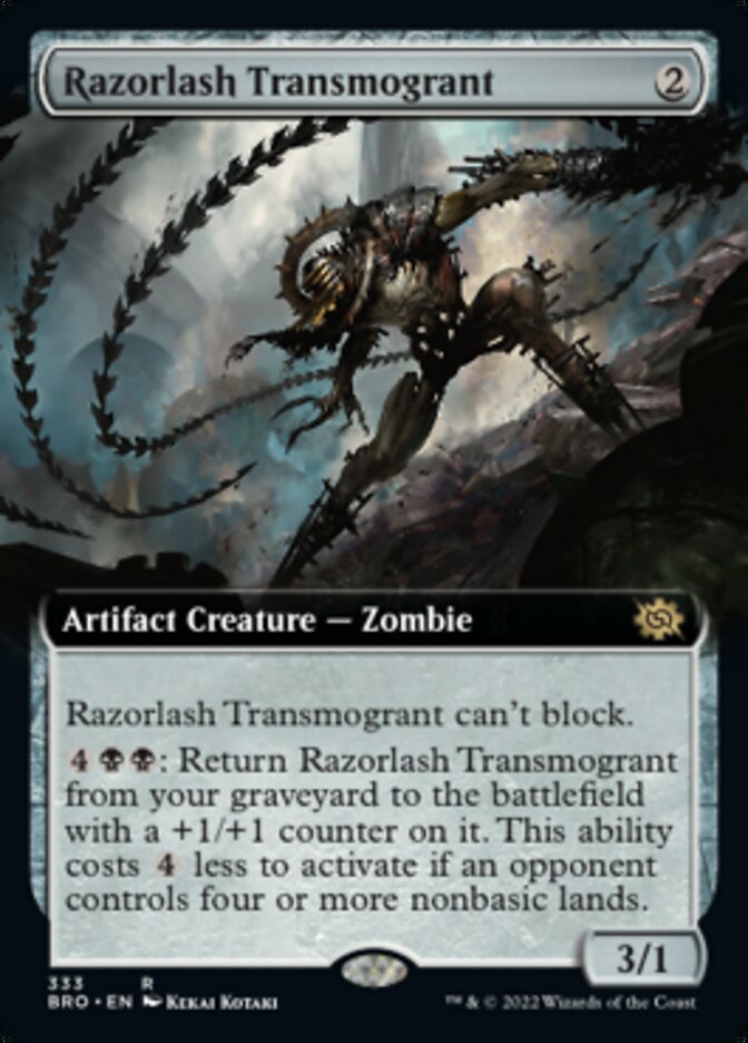 Razorlash Transmogrant (Extended Art) [The Brothers' War] | Chromatic Games