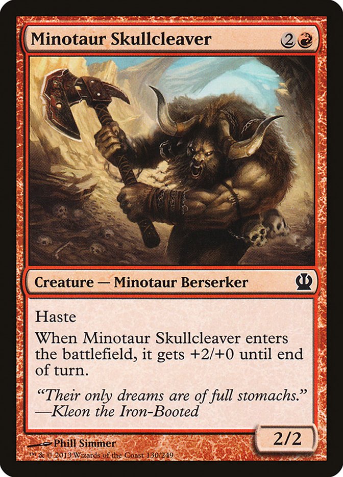 Minotaur Skullcleaver [Theros] | Chromatic Games