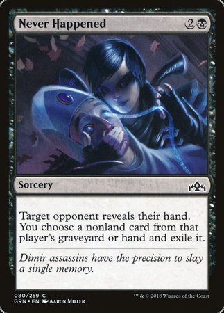 Never Happened [Guilds of Ravnica] | Chromatic Games