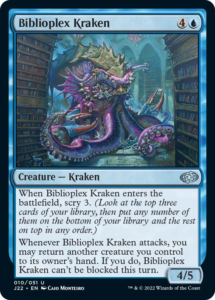 Biblioplex Kraken [Jumpstart 2022] | Chromatic Games