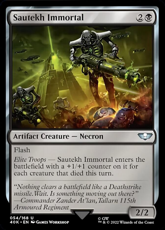 Sautekh Immortal (Surge Foil) [Warhammer 40,000] | Chromatic Games
