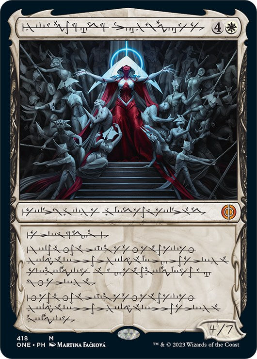 Elesh Norn, Mother of Machines (Phyrexian Step-and-Compleat Foil) [Phyrexia: All Will Be One] | Chromatic Games