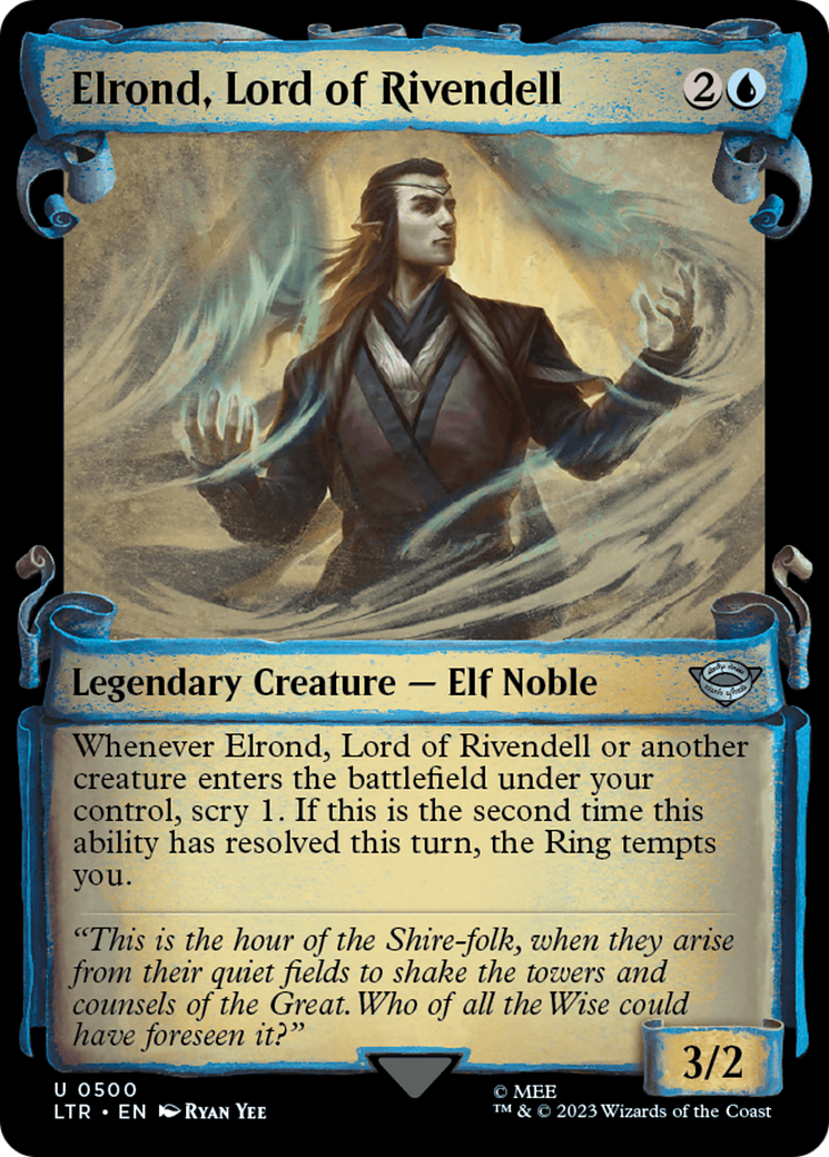 Elrond, Lord of Rivendell [The Lord of the Rings: Tales of Middle-Earth Showcase Scrolls] | Chromatic Games