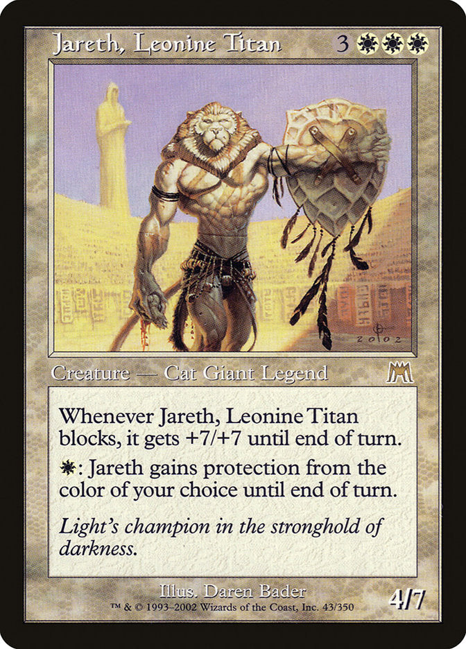 Jareth, Leonine Titan [Onslaught] | Chromatic Games