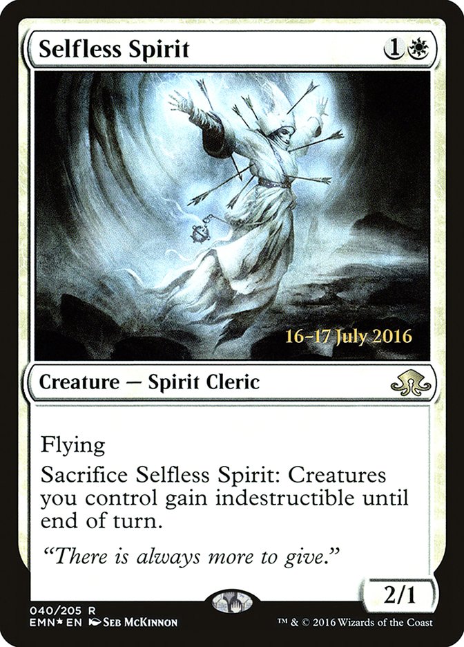 Selfless Spirit [Eldritch Moon Prerelease Promos] | Chromatic Games