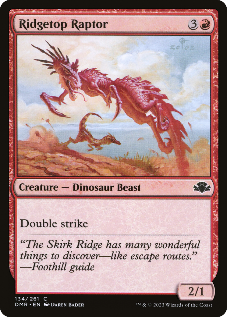 Ridgetop Raptor [Dominaria Remastered] | Chromatic Games