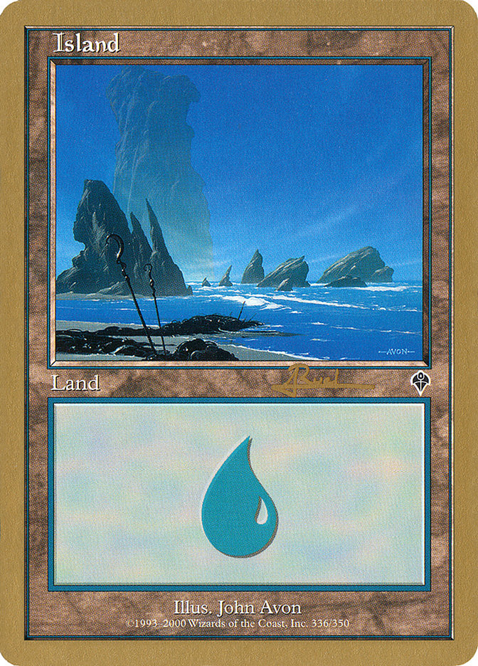 Island (ar336) (Antoine Ruel) [World Championship Decks 2001] | Chromatic Games