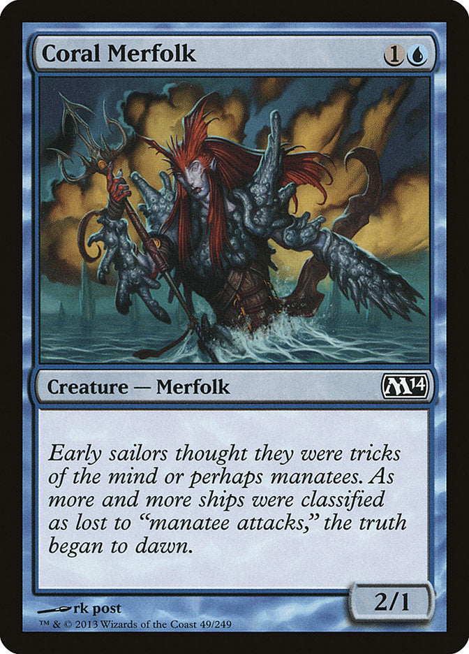 Coral Merfolk [Magic 2014] | Chromatic Games