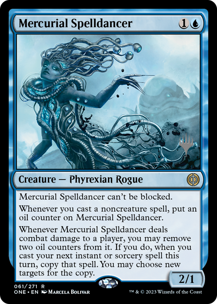 Mercurial Spelldancer (Promo Pack) [Phyrexia: All Will Be One Promos] | Chromatic Games