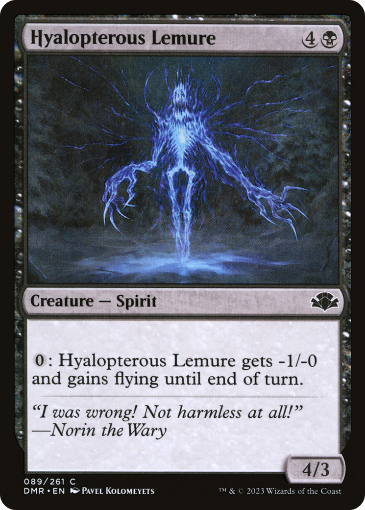 Hyalopterous Lemure [Dominaria Remastered] | Chromatic Games