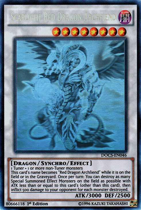 Scarlight Red Dragon Archfiend (Ghost) [DOCS-EN046] Ghost Rare | Chromatic Games