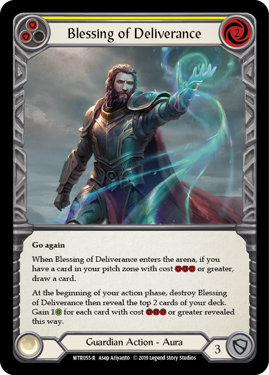 Blessing of Deliverance (Yellow) [WTR055-R] (Welcome to Rathe)  Alpha Print Normal | Chromatic Games