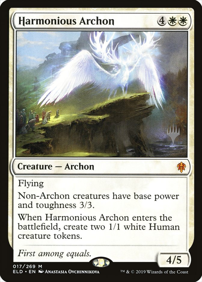 Harmonious Archon (Promo Pack) [Throne of Eldraine Promos] | Chromatic Games