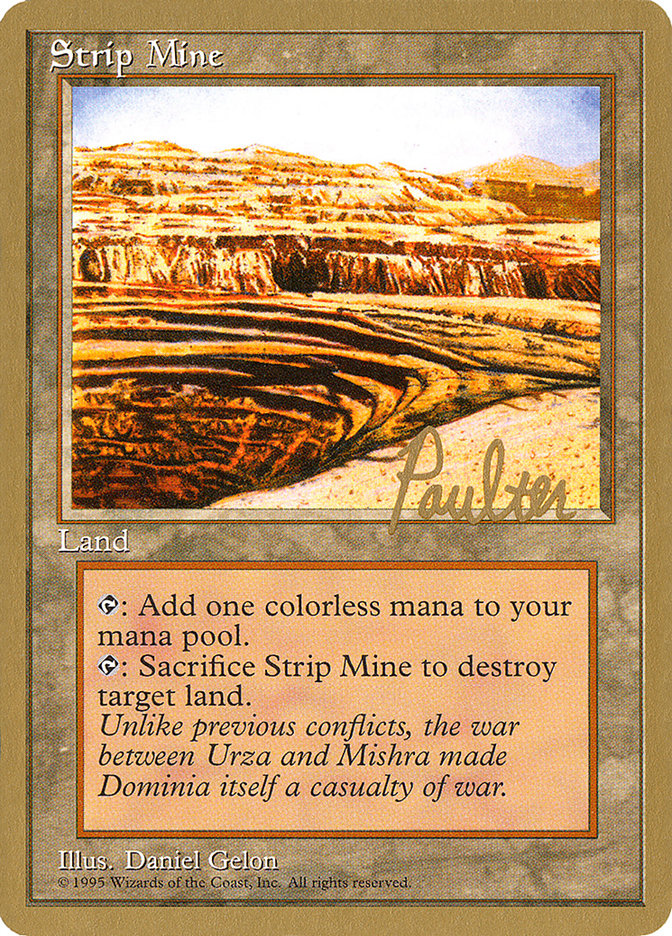 Strip Mine (Preston Poulter) [Pro Tour Collector Set] | Chromatic Games