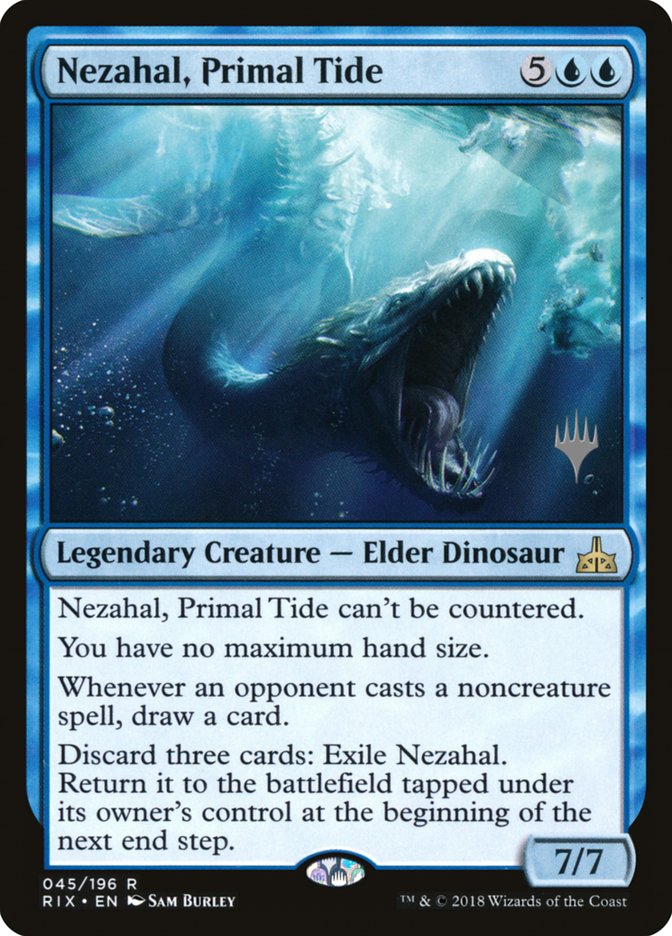 Nezahal, Primal Tide (Promo Pack) [Rivals of Ixalan Promos] | Chromatic Games