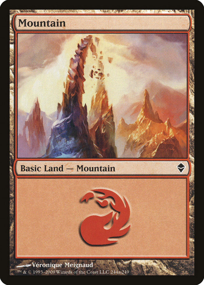 Mountain (244a) [Zendikar] | Chromatic Games