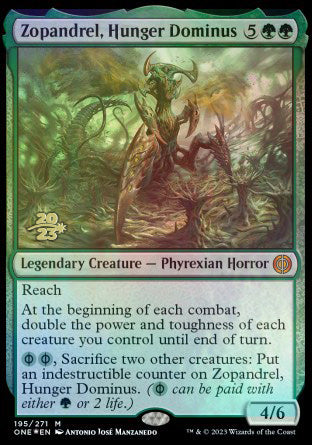 Zopandrel, Hunger Dominus [Phyrexia: All Will Be One Prerelease Promos] | Chromatic Games