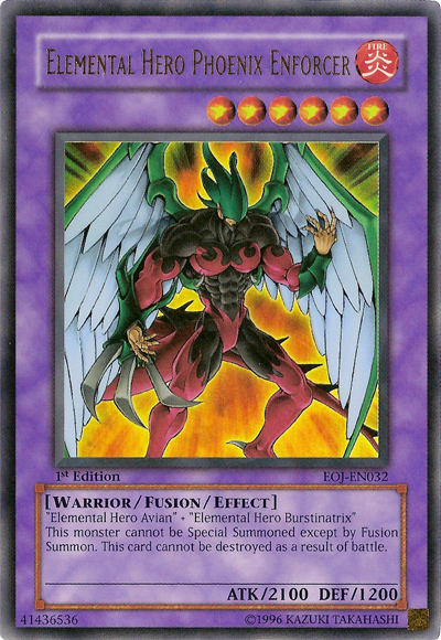 Elemental Hero Phoenix Enforcer [EOJ-EN032] Ultra Rare | Chromatic Games