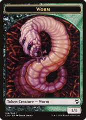 Cat Warrior // Worm Double-Sided Token [Commander 2018 Tokens] | Chromatic Games