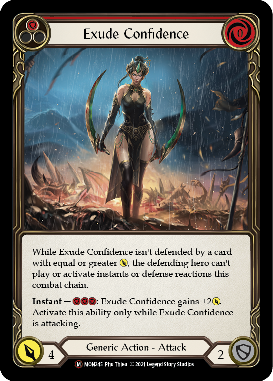 Exude Confidence [U-MON245-RF] (Monarch Unlimited)  Unlimited Rainbow Foil | Chromatic Games