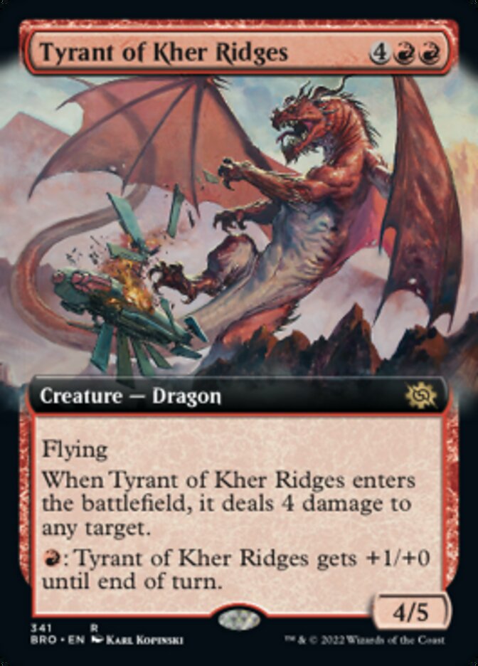 Tyrant of Kher Ridges (Extended Art) [The Brothers' War] | Chromatic Games