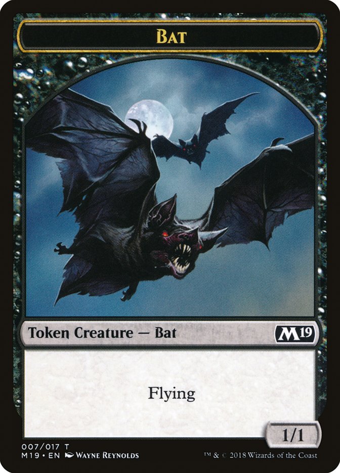 Bat Token [Core Set 2019 Tokens] | Chromatic Games