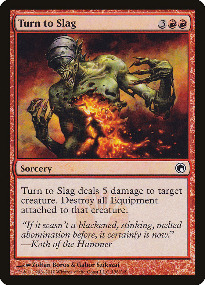 Turn to Slag [Scars of Mirrodin] | Chromatic Games