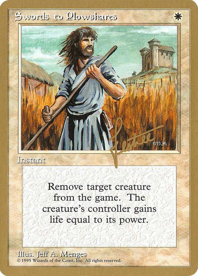 Swords to Plowshares (Bertrand Lestree) [Pro Tour Collector Set] | Chromatic Games