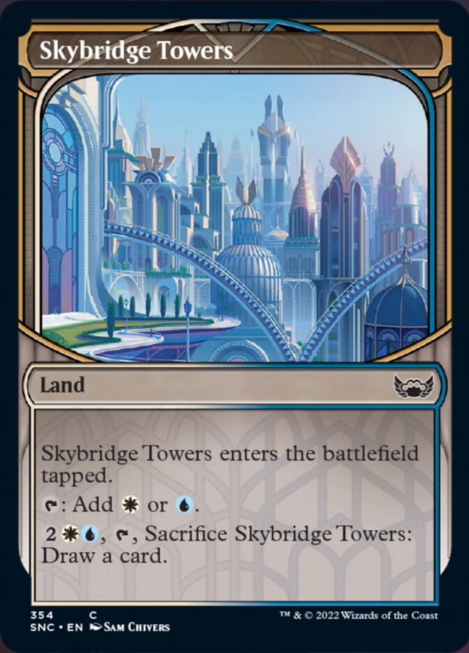 Skybridge Towers (Showcase Skyscraper) [Streets of New Capenna] | Chromatic Games