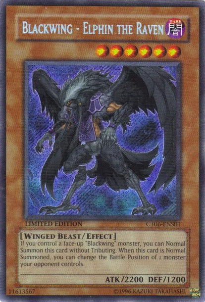 Blackwing - Elphin the Raven [CT06-ENS01] Secret Rare | Chromatic Games