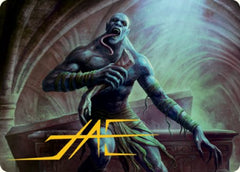 Ghoul Art Card (Gold-Stamped Signature) [Dungeons & Dragons: Adventures in the Forgotten Realms Art Series] | Chromatic Games