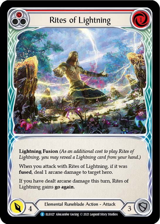 Rites of Lightning (Red) [BRI027] (Tales of Aria Briar Blitz Deck)  1st Edition Normal | Chromatic Games