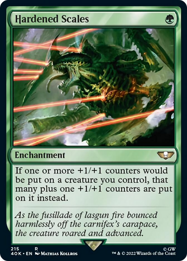Hardened Scales (Surge Foil) [Warhammer 40,000] | Chromatic Games