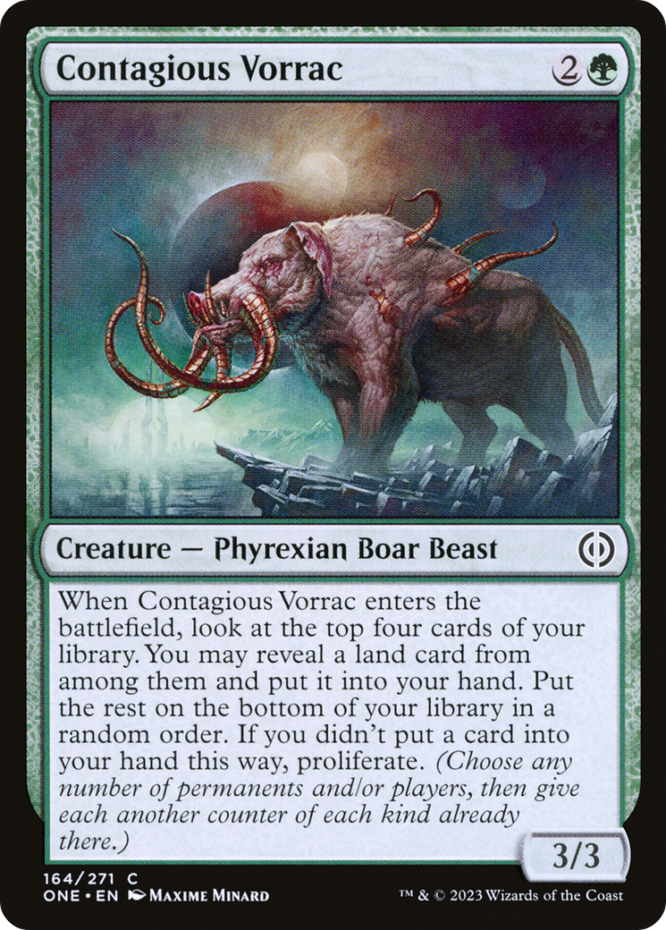Contagious Vorrac [Phyrexia: All Will Be One] | Chromatic Games