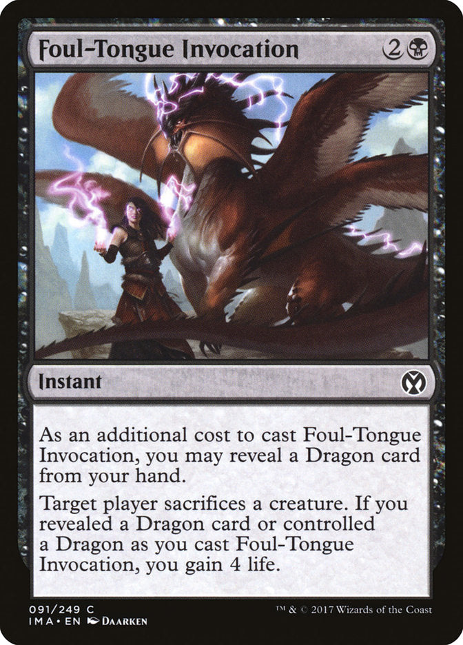 Foul-Tongue Invocation [Iconic Masters] | Chromatic Games