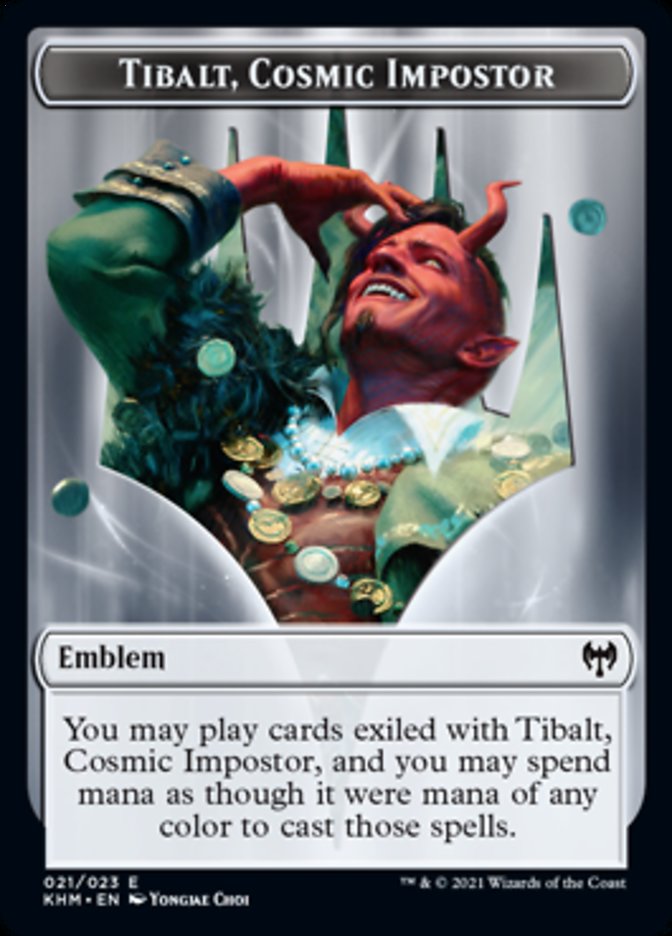 Tibalt, Cosmic Impostor Emblem [Kaldheim Tokens] | Chromatic Games