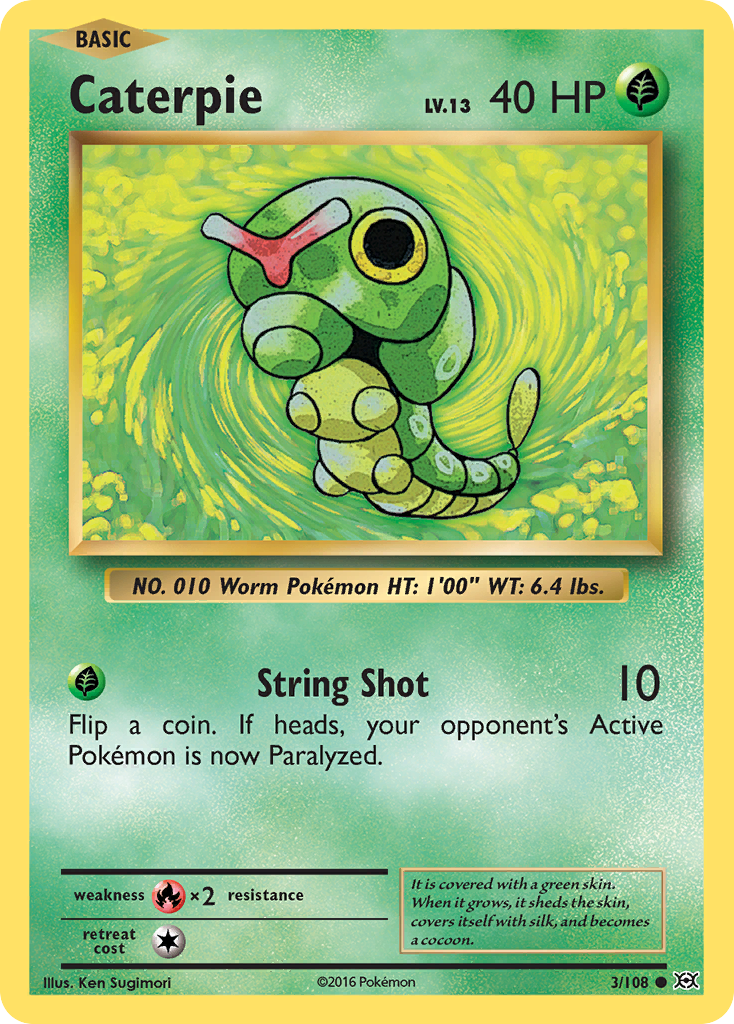 Caterpie (3/108) [XY: Evolutions] | Chromatic Games