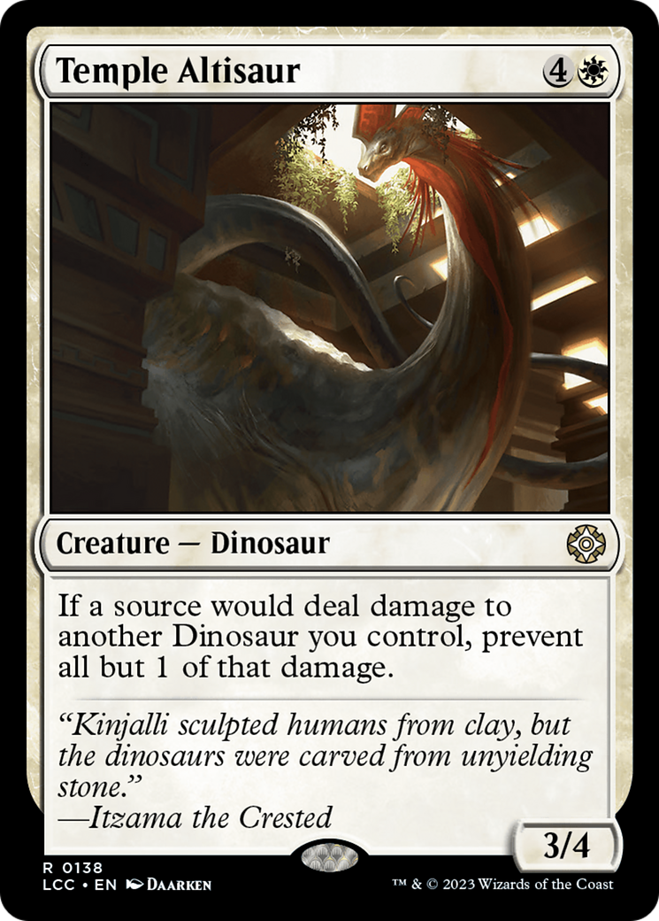 Temple Altisaur [The Lost Caverns of Ixalan Commander] | Chromatic Games